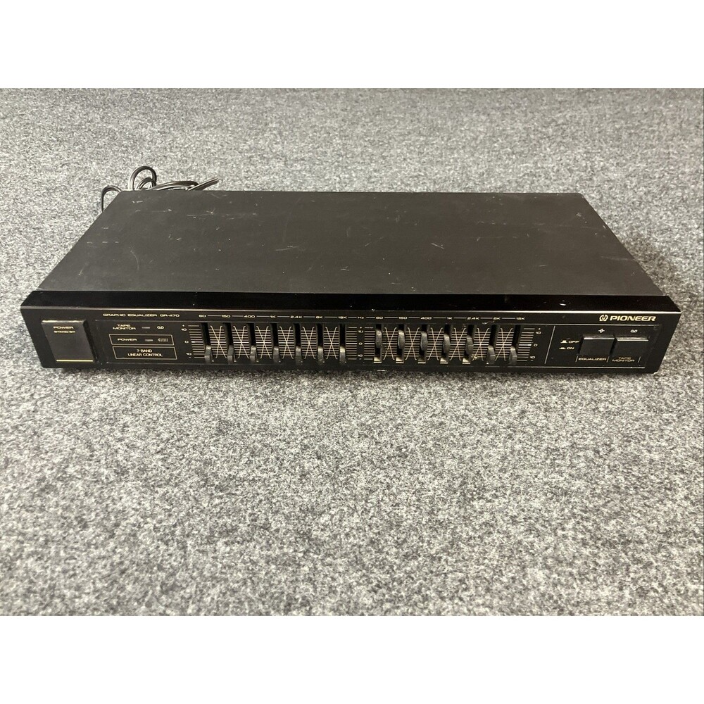 Pioneer GR-470 Stereo Graphic Equalizer | 7-Band EQ Spectrum Analyzer | Tested